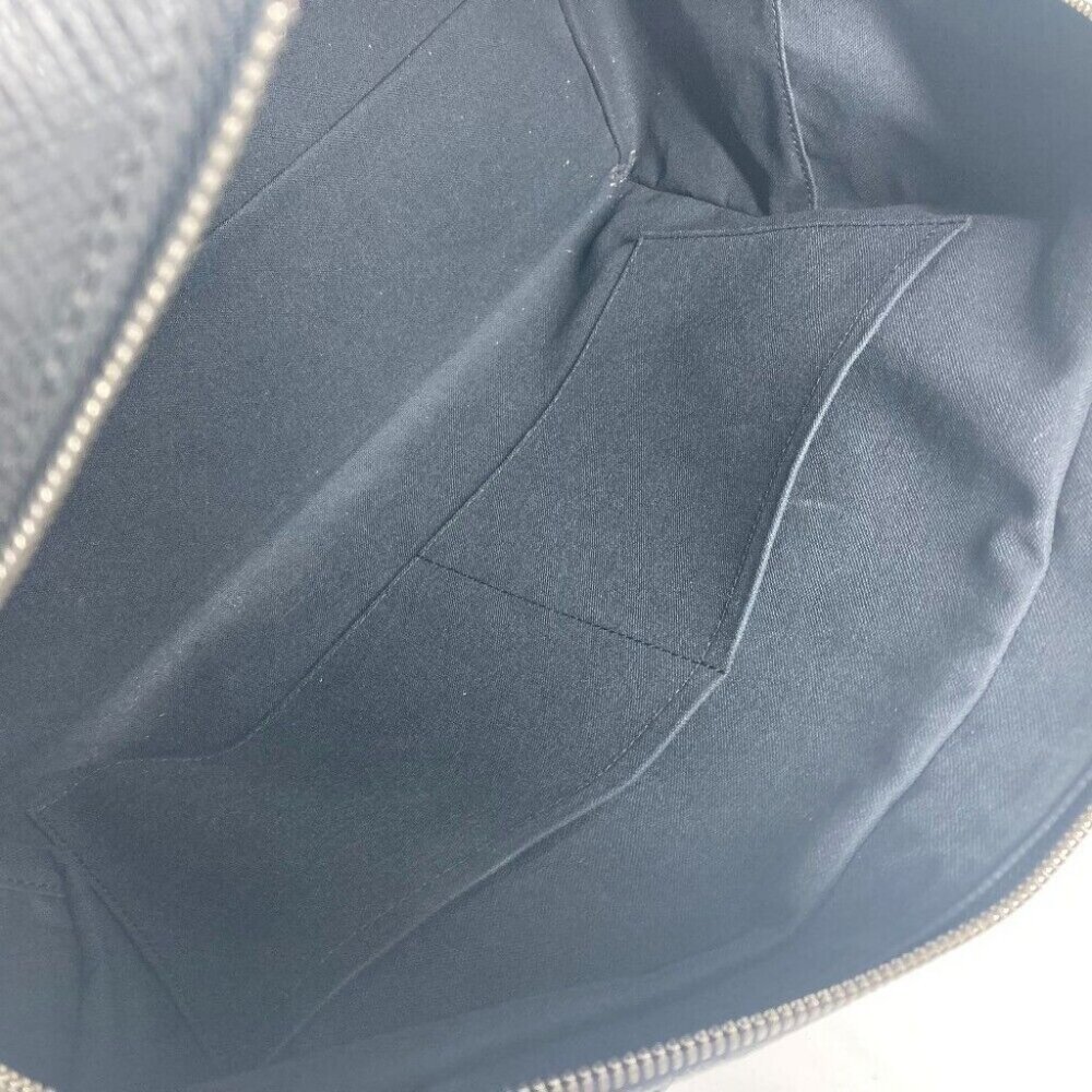 LOUIS VUITTON Taiga Stanislav Travel Bag Hand Bag Taiga Leather Black - Picture 15 of 16